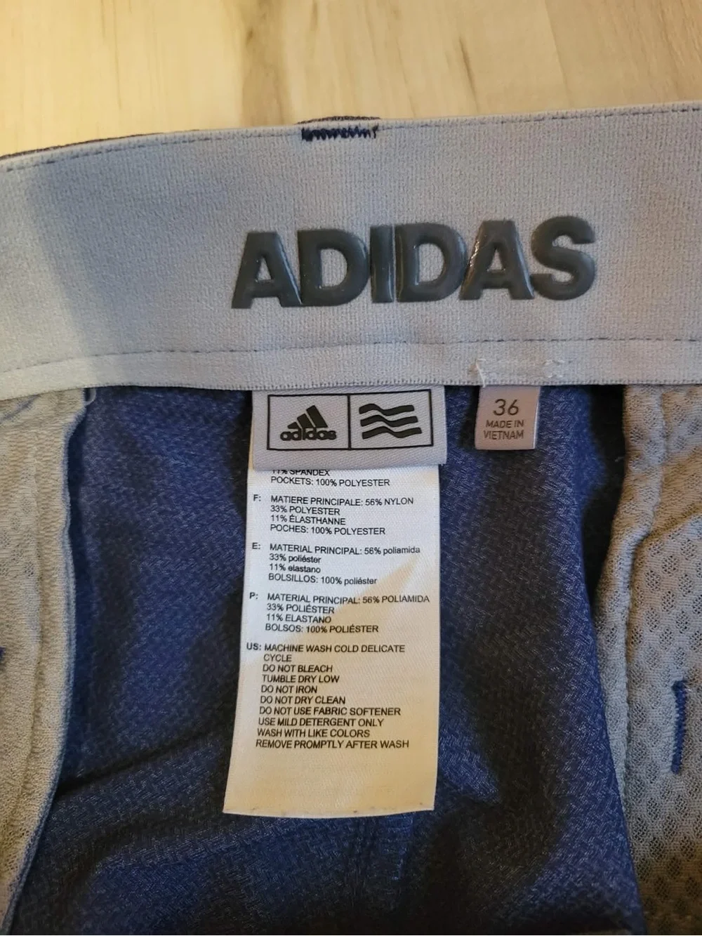 adidas Men's Blue Golf Shorts